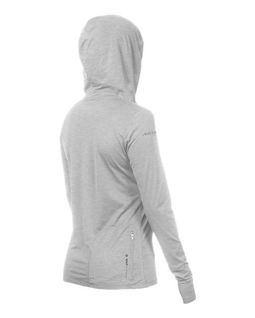 ANETIK WSBRZH0 Women's Breeze Tech Hooded Long Sleeve T-Shirt