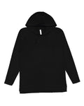 LAT 6917 Unisex Fine Jersey Hooded Long Sleeve Raglan Tee