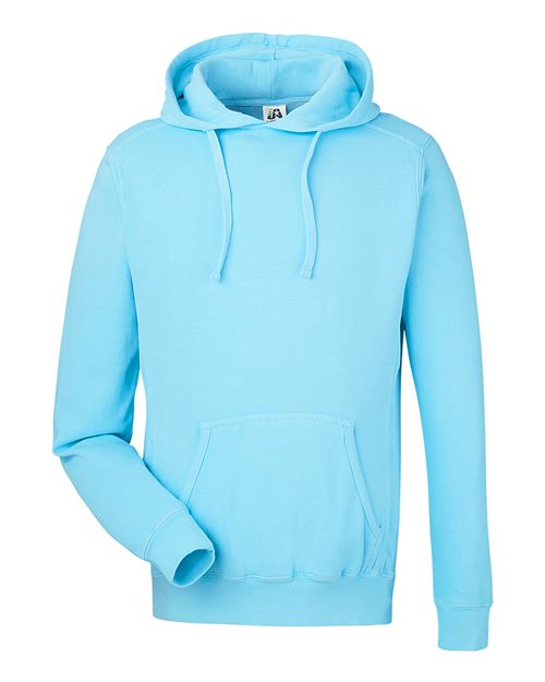 J. America 8730 Unisex Pigment-Dyed Fleece Hooded Sweatshirt