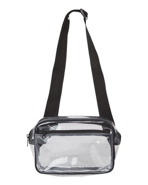 Liberty Bags 5778 Clear Stadium 2-Pocket Fanny Pack/Crossbody Bag