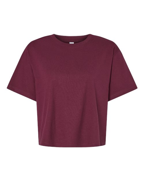 American Apparel 102 Women's Fine Jersey Mid-Length Boxy Tee