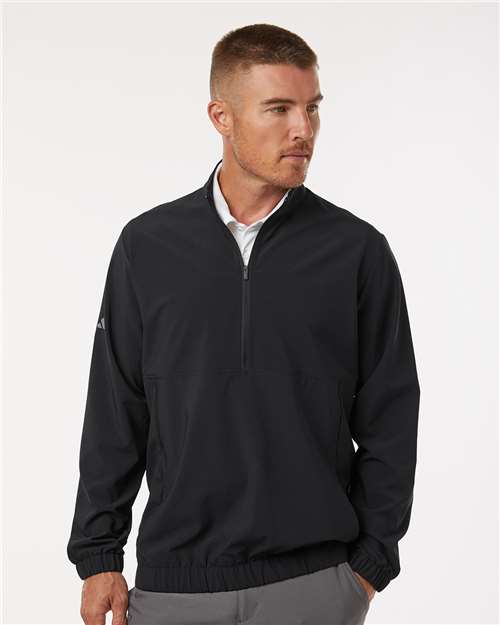 Adidas A705 Men's Stretch Woven Half-Zip Pullover