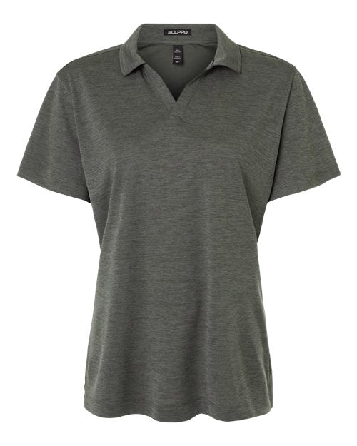 AllPro 4HM00L Women's Pro-Lock Performance Mélange Polo