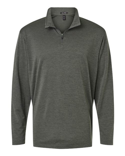 AllPro 4HM700 Men's Pro-Lock Performance Mélange Quarter-Zip Pullover