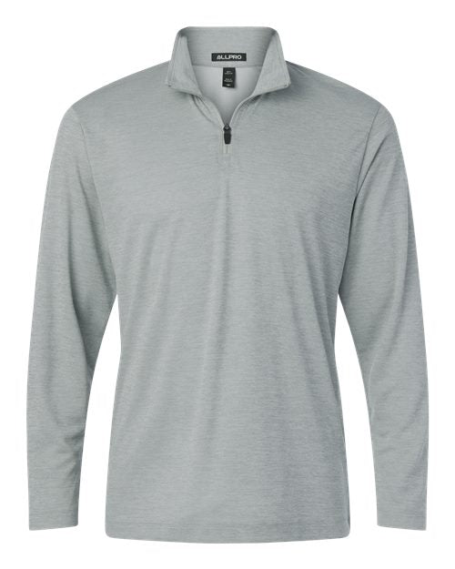 AllPro 4HM700 Men's Pro-Lock Performance Mélange Quarter-Zip Pullover