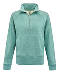 J. America 8743 Women's Electric Fleece Quarter-Zip Sweatshirt