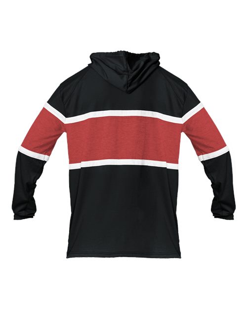 Badger 4981 Unisex United Hooded Long Sleeve T-Shirt