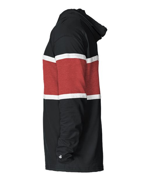 Badger 4981 Unisex United Hooded Long Sleeve T-Shirt
