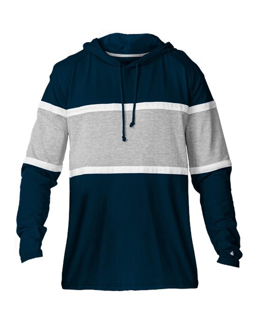 Badger 4981 Unisex United Hooded Long Sleeve T-Shirt