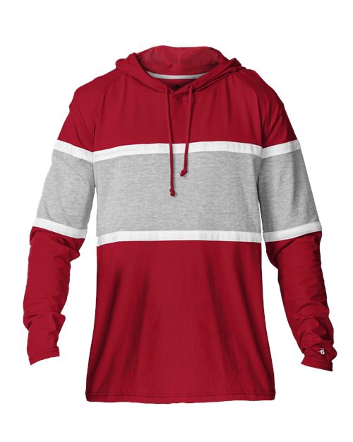 Badger 4981 Unisex United Hooded Long Sleeve T-Shirt