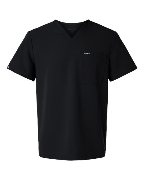 Jaanuu M10001 Men's Holmes Everyday 1-Pocket Scrub V-Neck Top