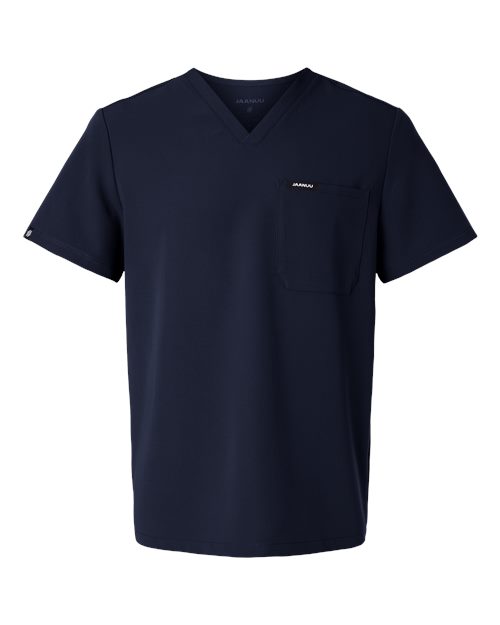 Jaanuu M10001 Men's Holmes Everyday 1-Pocket Scrub V-Neck Top