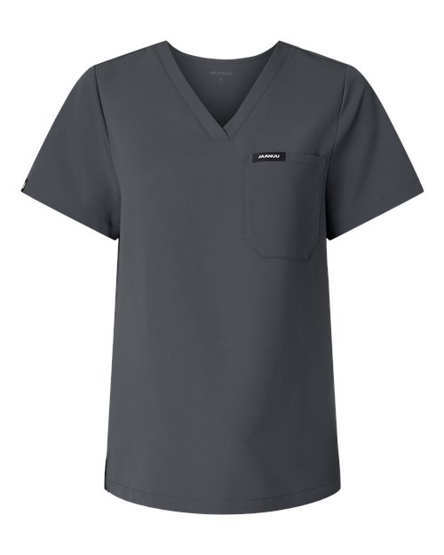 Jaanuu W10001 Women's Rhena Essential 1-Pocket Scrub V-Neck Top