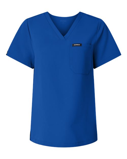 Jaanuu W10001 Women's Rhena Essential 1-Pocket Scrub V-Neck Top