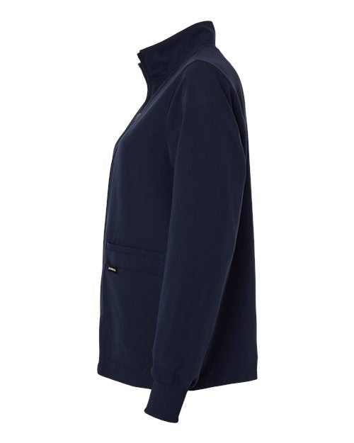 Jaanuu W60001 Women's Ceri Essential Full-Zip 6-Pocket Scrub Jacket