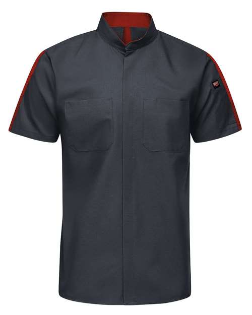 Red Kap SX46T Men's Tall Mimix™ Pro+ Short Sleeve Work Shirt With OilBlok