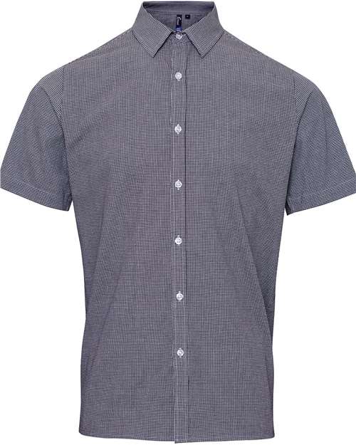 Artisan Collection by Reprime RP221 Men's Microcheck Gingham Cotton Shirt