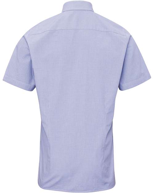 Artisan Collection by Reprime RP221 Men's Microcheck Gingham Cotton Shirt