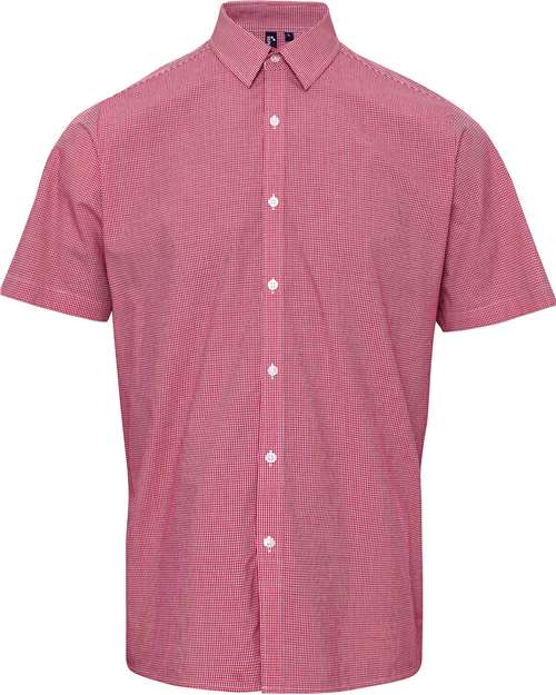 Artisan Collection by Reprime RP221 Men's Microcheck Gingham Cotton Shirt