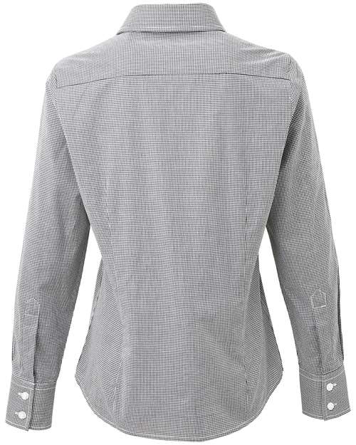 Artisan Collection by Reprime RP320 Women's Microcheck Gingham Cotton Shirt