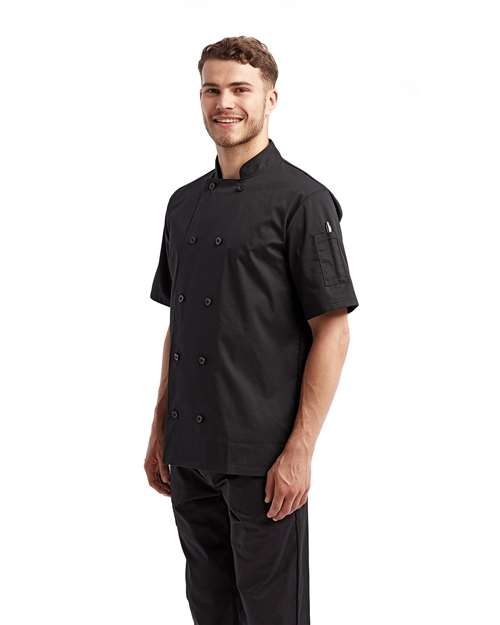 Artisan Collection by Reprime RP656 Unisex Short Sleeve Recycled Chef Coat