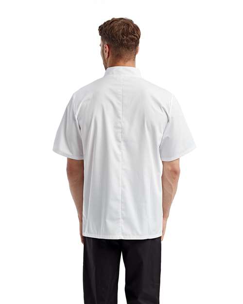 Artisan Collection by Reprime RP656 Unisex Short Sleeve Recycled Chef Coat