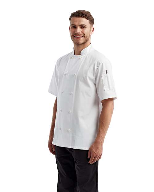 Artisan Collection by Reprime RP656 Unisex Short Sleeve Recycled Chef Coat