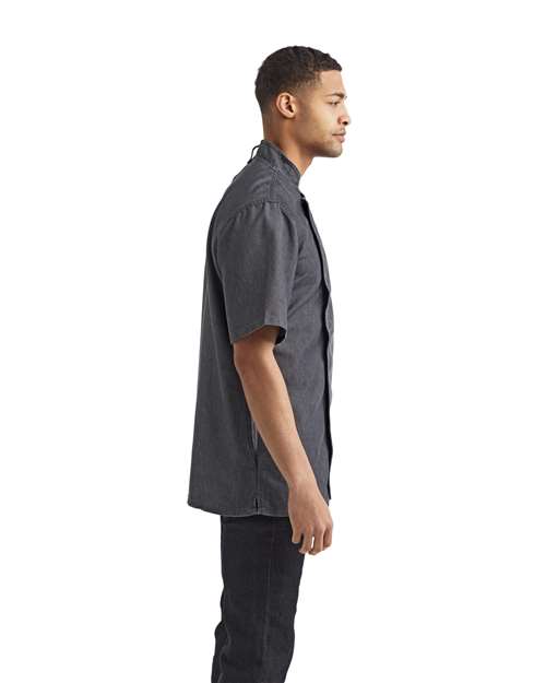Artisan Collection by Reprime RP906 Unisex Zip-Close Short Sleeve Chef's Coat