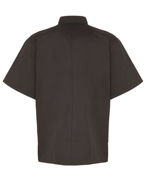 Artisan Collection by Reprime RP664 Unisex Ten Studded Front Short Sleeve Chef Coat