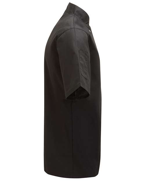 Artisan Collection by Reprime RP664 Unisex Ten Studded Front Short Sleeve Chef Coat