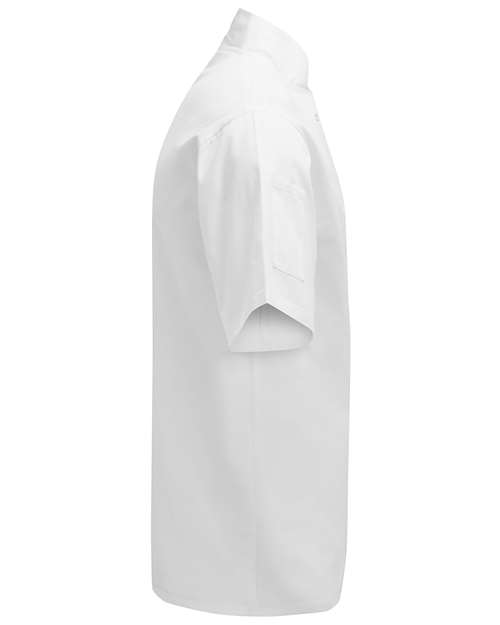 Artisan Collection by Reprime RP664 Unisex Ten Studded Front Short Sleeve Chef Coat