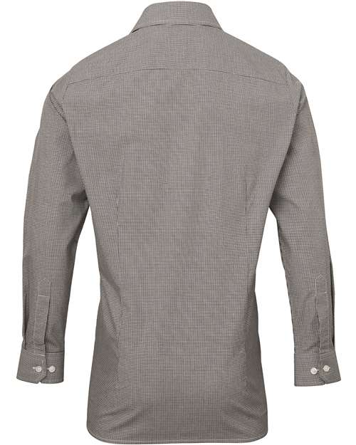 Artisan Collection by Reprime RP220 Men's Microcheck Gingham Cotton Shirt