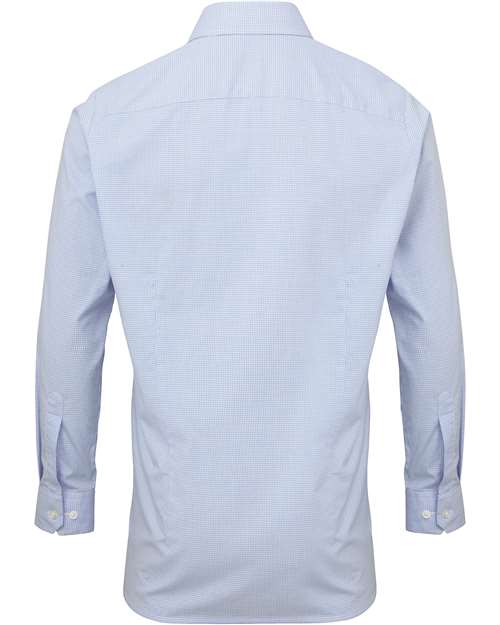 Artisan Collection by Reprime RP220 Men's Microcheck Gingham Cotton Shirt