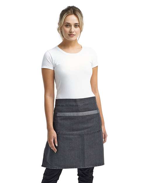 Artisan Collection by Reprime RP128 Domain Contrast Denim Waist Apron