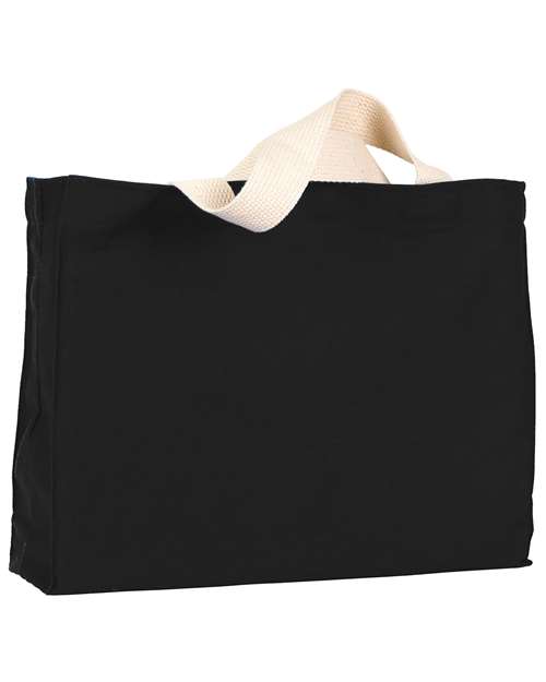 Bayside BA750 USA-Made Canvas Medium Gusset Tote Bag