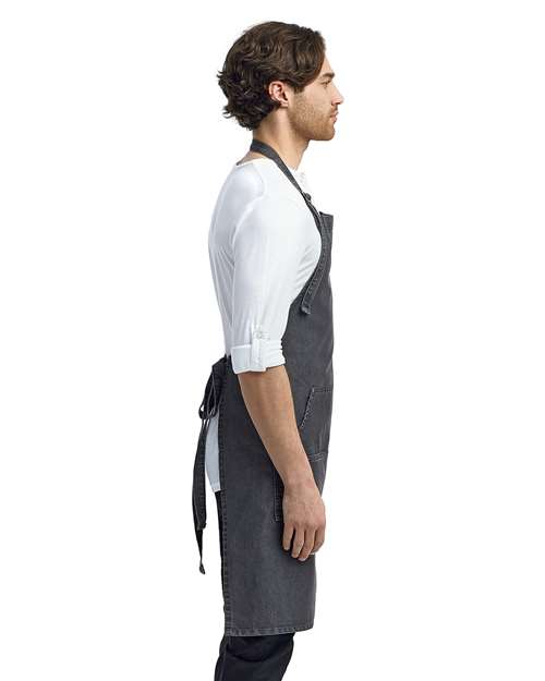 Artisan Collection by Reprime RP126 Jeans Stitch Denim Bib Apron