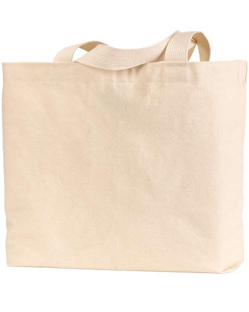 Bayside BS600 USA-Made Canvas Jumbo Tote Bag