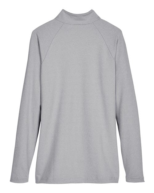 Devon & Jones DG480W Women's CrownLux Performance® Clubhouse Micro-Stripe Quarter-Zip Pullover
