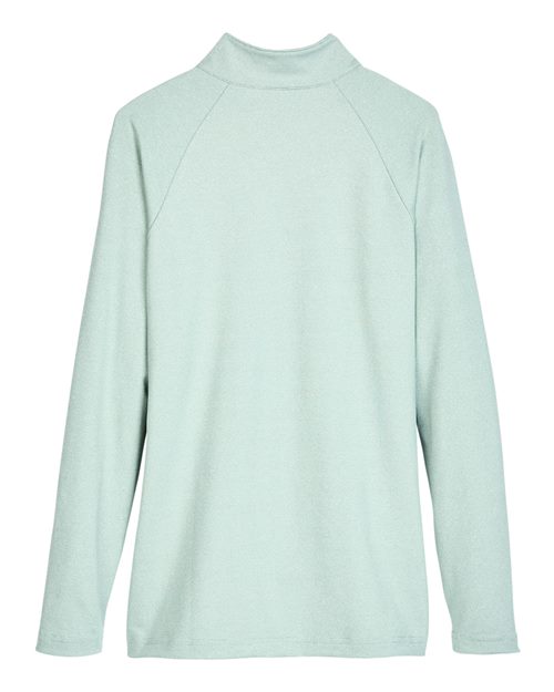 Devon & Jones DG480W Women's CrownLux Performance® Clubhouse Micro-Stripe Quarter-Zip Pullover