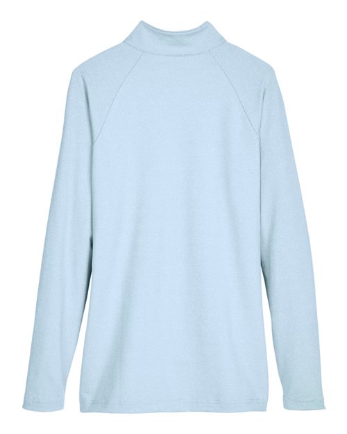 Devon & Jones DG480W Women's CrownLux Performance® Clubhouse Micro-Stripe Quarter-Zip Pullover