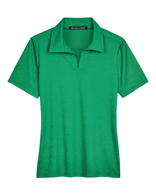 Devon & Jones DG22W Women's CrownLux Performance® Address Melange Polo