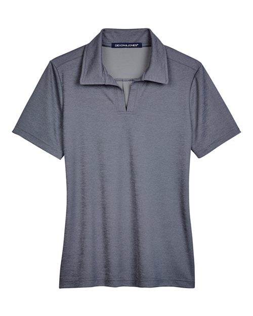 Devon & Jones DG22W Women's CrownLux Performance® Address Melange Polo
