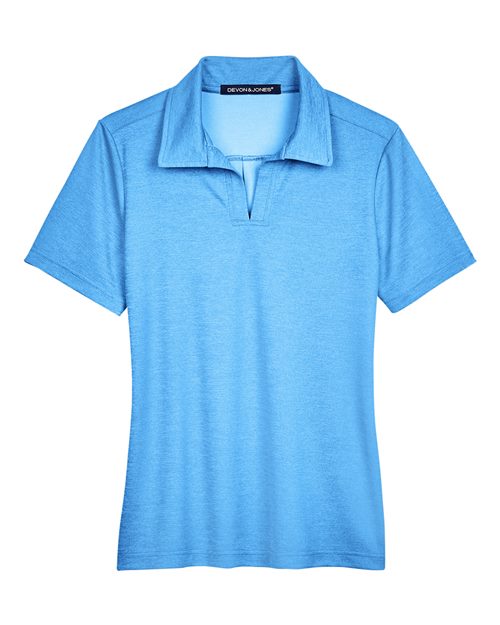 Devon & Jones DG22W Women's CrownLux Performance® Address Melange Polo