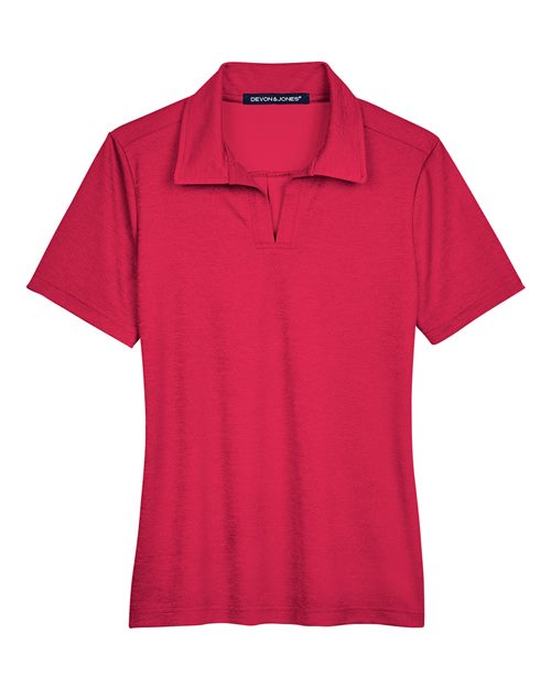 Devon & Jones DG22W Women's CrownLux Performance® Address Melange Polo