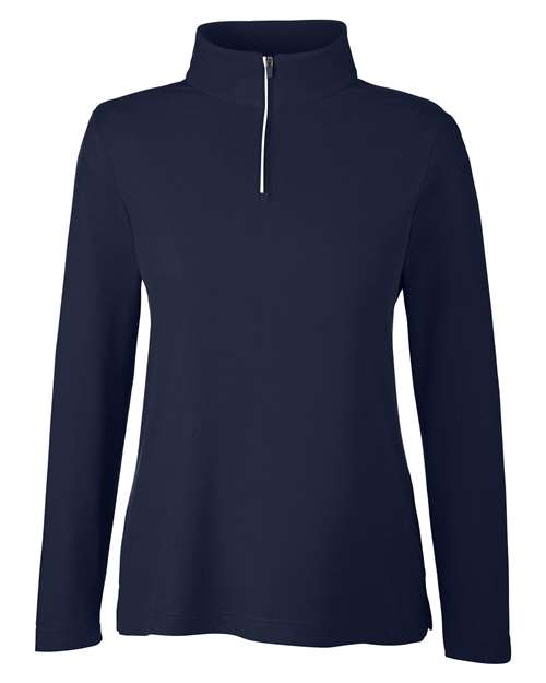 CORE365 CE405W Women's Fusion ChromaSoft™ Pique Quarter-Zip Pullover