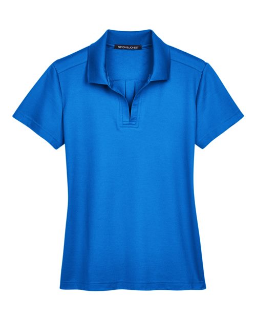 Devon & Jones DG20W Women's CrownLux Performance® Plaited Polo