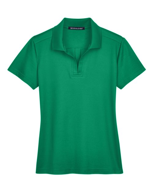 Devon & Jones DG20W Women's CrownLux Performance® Plaited Polo