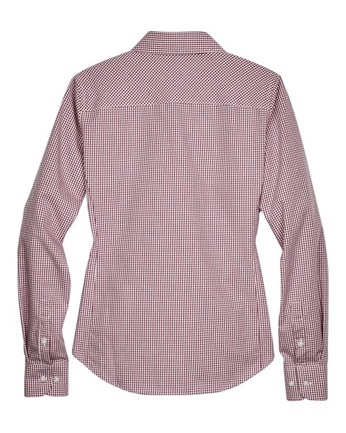 Devon & Jones D640W Women's Crown Collection® Gingham Check Woven Dress Shirt