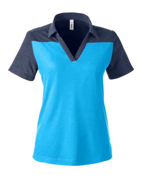CORE365 CE112CW Women's Fusion ChromaSoft™ Colorblock Polo