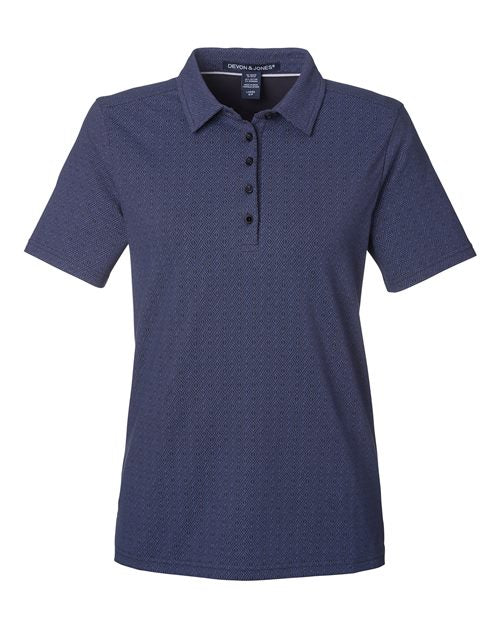 Devon & Jones DG101W Women's Crownlux Performance® Geo Polo
